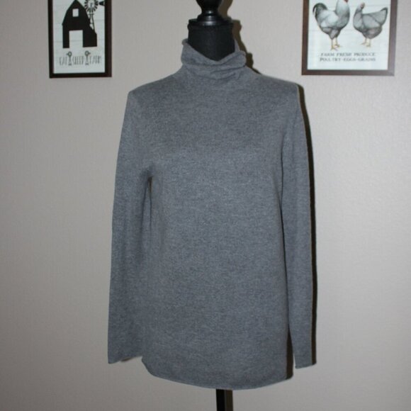 Halogen NWT Cashmere Blend Turtleneck Sweater Size LP - Picture 1 of 6